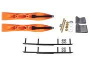 Curve Orange Xtreme XS Snowmobile Skis Complete Kit Polaris IQ Fusion