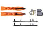 Curve Orange Xtreme XS Snowmobile Skis Complete Kit Ski Doo DSA