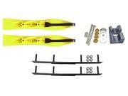 Curve Neon Yellow Xtreme XS Snowmobile Skis Complete Kit Arctic Cat 2012 Pro Chassis