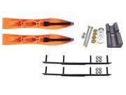 Curve Orange Xtreme XS Snowmobile Skis Complete Kit Yamaha Phazer FX Nytro