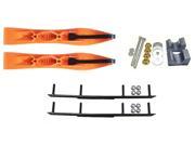 Curve Orange Xtreme XS Snowmobile Skis Complete Kit Arctic Cat 2007 2009 Twin Spar