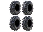 Full set of Super ATV Terminator 6ply ATV Mud Tires 28x10 14 and 28x12 14 4