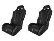 Twisted Stitch Vortex Rear Seats Matte Blk Carbon Blk RZR XP4 1000 Pair