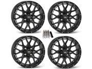 ITP Hurricane UTV Wheels Rims Matte Black 14 Can Am Maverick X3 Honda Pioneer 1000