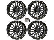 ITP SD Beadlock UTV Wheels Rims Matte Black 12 Kawasaki Mule Pro FXT