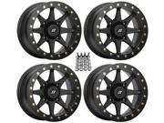 Sedona Storm Beadlock ATV Wheels Rims Black 14 Sportsman RZR Ranger