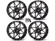 ITP Tornado UTV Wheels Rims Milled Black 17 Can Am Maverick X3 Honda Pioneer 1000