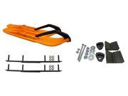 C A Pro Orange XCS Snowmobile Skis Complete Kit Ski Doo T3 Summit