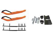 C A Pro Orange MTX Snowmobile Skis Complete Kit Ski Doo T3 Summit