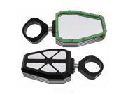 Modquad Green Side Mirrors and Bezel w 1.75 Clamps