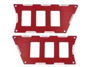 Modquad Red Rocker Switch Panels for 6 Switches Polaris RZR XP 1000 Turbo