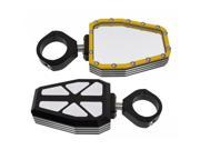 Modquad Yellow Side Mirrors and Bezel w 1.75 Clamps