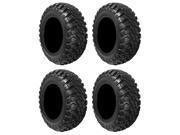 Full set of GBC Kanati Mongrel 10ply DOT 27x9 12 and 27x11 12 ATV Tires