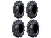 Full set of Interco Sniper 28x9 12 and 28x11 12 ATV Tires 4