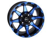 STI HD6 Radiant Blue Black Golf Wheel 14x7 4 4 3 3 [14HD604 BLU]