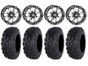 STI HD3 14 Wheels Machined 30 Bajacross Tires Arctic Cat TBX TRV MudPro