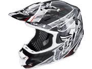 FLY F2 Carbon Acetylene Helmet [Black White] XL Large [73 4051XL]