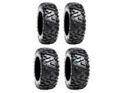 Full set of Duro Power Grip 6ply Radial 26x8 14 and 26x10 14 ATV Tires 4
