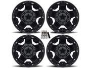 XS811 Rockstar II UTV Wheels Rims Black 15 Kawasaki Mule Pro FXT