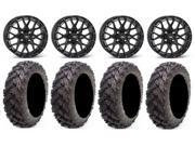 ITP Hurricane 14 Wheels Black 30 Reptile Tires Arctic Cat TBX TRV MudPro