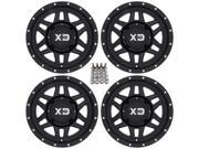 KMC XS128 Machete ATV Wheels Rims 35mm Black 14 Can Am Commander Maverick Renegade Outlander Defender