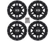 KMC XS128 Machete ATV Wheels Rims Black 14x7 14x10 Sportsman RZR Ranger