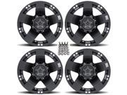 XS775 Rockstar I ATV Wheels Rims Black 15 Sportsman 550 850 1000