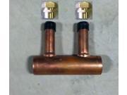 2 Loop 1 Copper Manifold w 1 2 copper fittings 1 2 Pex Al Pex Fittings