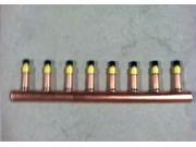 8 Loop 1 Copper Radiant Manifold w 1 2 Pex Crimp Fittings