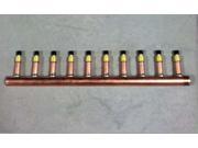 10 Loop 1 Copper Radiant Manifold w 1 2 Pex Crimp Fittings