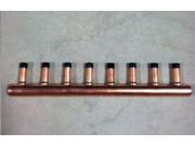 8 Loop 1 Copper Radiant Manifold w 1 2 Copper Fittings