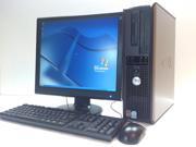 Dell OptiPlex GX745 Slim Set Pentium D 4GB RAM 400GB HDD DVD 17 LCD Windows 7 Home Premium x32
