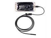 7mm lens inspection Pipe 1M Endoscope For Android Phone With OTG IP67 Waterproof with Side mirrors micro USB Camera