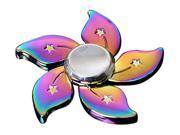 Cheap New Flower Design Rainbow Metal Fidget Spinner Hand Peg-top Finger Gyro Spinning Top Toy for Children and Adults