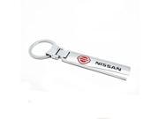 2015 New Chrome Metal Alloy NISSAN Car Keychain Key Ring with gift box