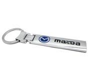 2015 New Chrome Metal Alloy MAZDA Car Keychain Key Ring with gift box