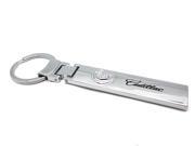 2015 New Chrome Metal Alloy CADILLAC Car Keychain Key Ring with gift box