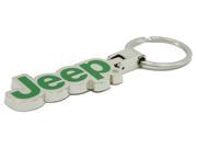 3D Green JEEP Logo Metal Key Chain Key Ring with gift Box