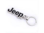 3D Black JEEP Logo Metal Key Chain Key Ring with gift box