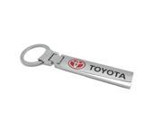 Silver Bar Shape Toyota Car Logo Key Chain Key ring