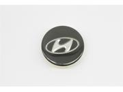 Black Hyundai 59.5mm Outer Diameter Wheel Center Hub Caps Cover 4 pc Set