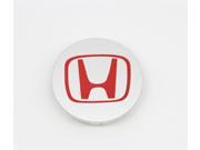 4pcs 69mm Honda CRV Accord Civic Odyssey Element Pilot Fit Center Cap Hub Wheel Caps Silver with RED Logo