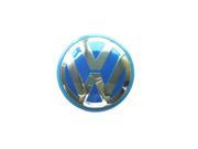one piece 65mm blue wheel center hub cap for VW Volkswagen Beetle Golf Polo Passat