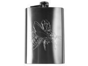 8oz Honey Bee and Flower Hip Flask insect