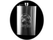 8oz Navy Seal with Eagle Hip Flask