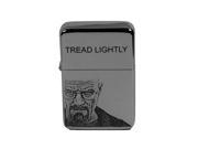 Lighter Walt Tread Lightly High Polish Chrome Engraved by Hip Flask Plus L1