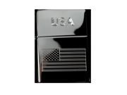 Lighter USA American Flag High Polish Chrome