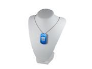 Dog Tag Cobalt Blue US Navy Necklace 30 Chain