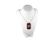 Dog Tag Crimson Red US Navy Necklace 30 Chain