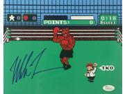 Mike Tyson Signed Boxing 8x10 Punch Out Photo JSA